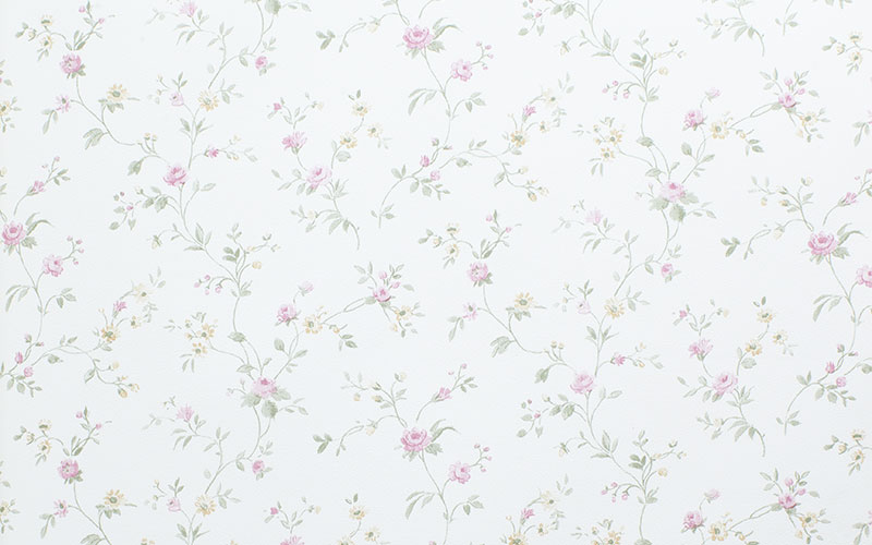 Бумажные обои Aura Valentine 1724-3 цветущими лианами на серовато-белом фоне