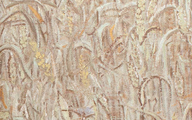 Виниловые обои BN Van Gogh 220054 фактурные мятно-серые под холст художника