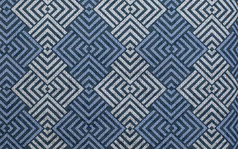 Виниловые обои Du&Ka By Hakan Akkaya 19380-3 с серо-синим орнаментом