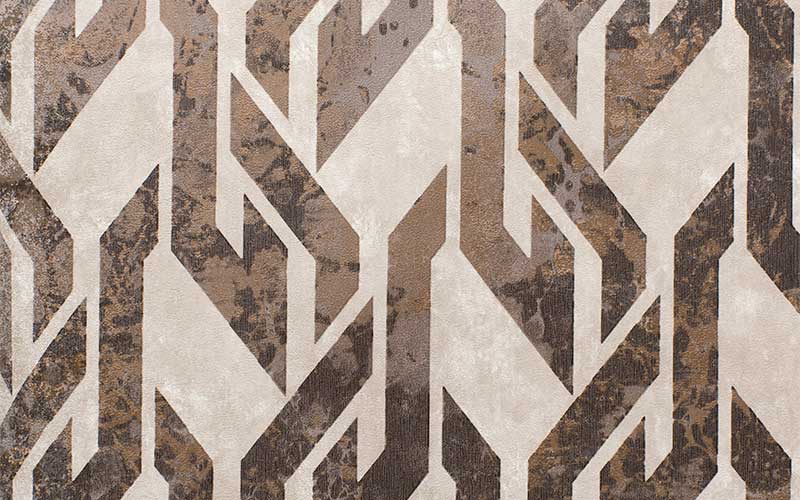 Виниловые обои Du&Ka By Hakan Akkaya II 20195-3 кремово-серые с геометрическим узором