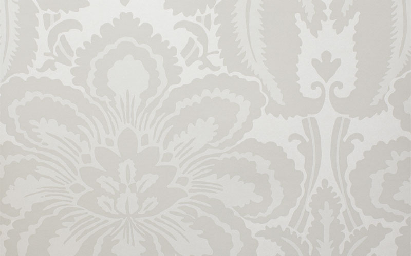 Обои Little Greene London Wallpapers 4 0251ALVAPOU с бледно-серым цветочным узором