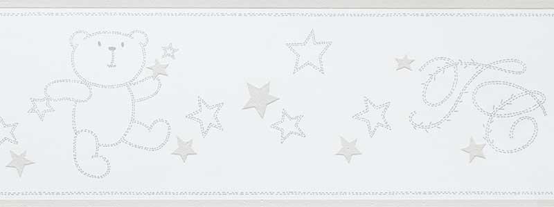 Бордюр для обоев Lutece Tartine et Chocolat 12091809 со звездами и мишками