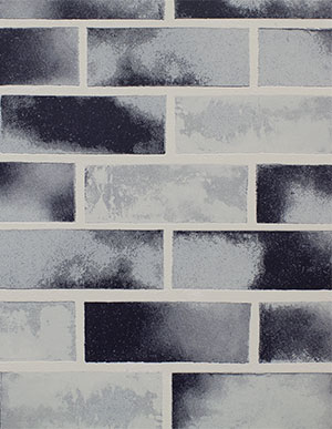 Серо-черные обои для стен с имитацией кирпичной кладки Milassa Loft 33012
