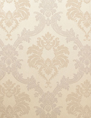 Текстильные обои Rasch Textil Lyra 078618 цвета светлой слоновой кости с цветочными ромбами