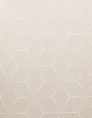 Тканевые обои Rasch Textil Lyra 078649 с геометрическим узором цвета светлой слоновой кости
