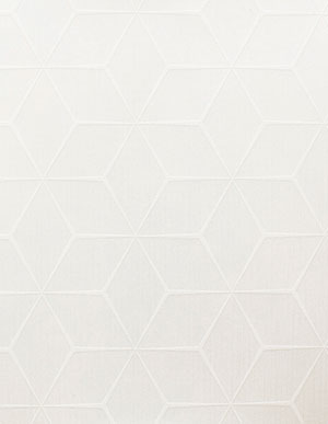 Кремовые текстильные обои Rasch Textil Lyra 078656 с геометрическим орнаментом