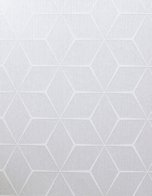 Светло-серые текстильные обои Rasch Textil Lyra 078663 с узорной мозаикой