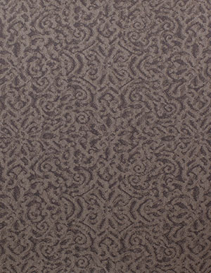 Коричневые текстильные обои Rasch Textil Lyra 078939 с орнаментом-каракулем