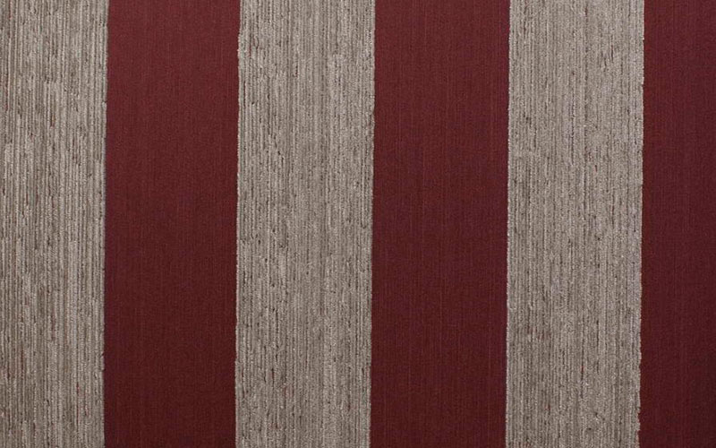 Текстильные обои Rasch Textil Nubia 085005 с бордовыми полосами