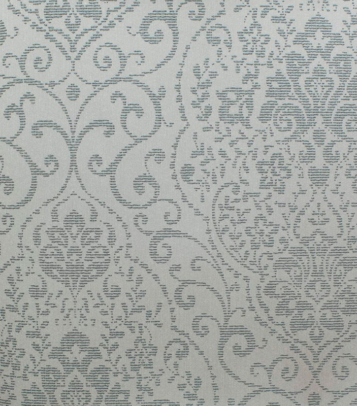Голубовато-серебристые текстильные обои Rasch Textil Nubia 085272 с цветочным узором