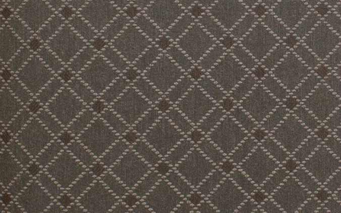 Серо-коричневые текстильные обои Rasch Textil Nubia 085333 с ромбами