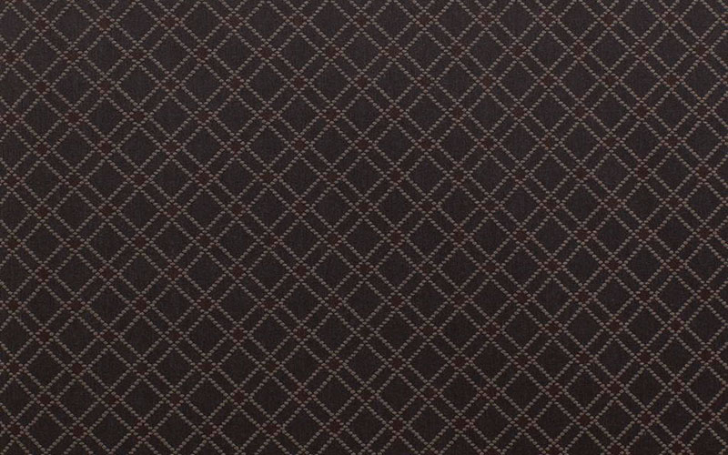 Коричнево-черные текстильные обои Rasch Textil Nubia 085357 в диагональную клетку