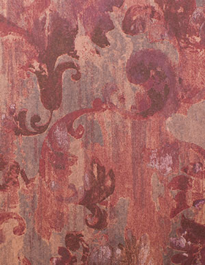 Бордовые текстильные обои Rasch Textil Tintura 227016 с рисунком под масляную краску