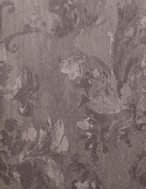 Серо-коричневые текстильные обои Rasch Textil Tintura 227023 с цветами
