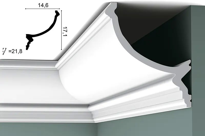 Полиуретановый потолочный плинтус Orac Decor C900