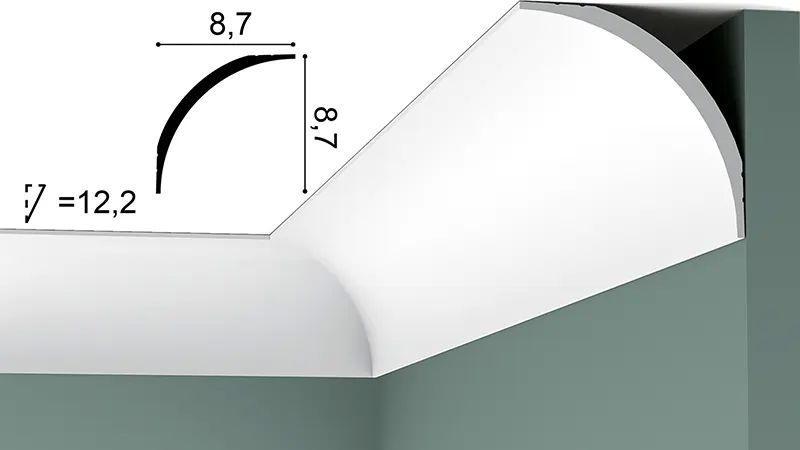 Дюрополимерный потолочный плинтус Orac Decor CX126